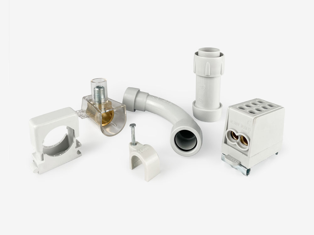 Raccordi, morsetti e accessori